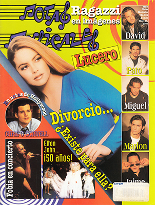 LUCERO REVISTA NOTITAS MUSICALES 1997